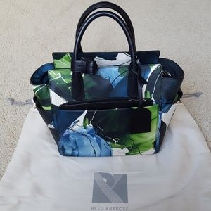 EUC Authentic Reed Krakoff Mini Atlantique, floral print, LEATHER